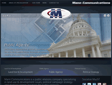 Tablet Screenshot of manncommunications.net